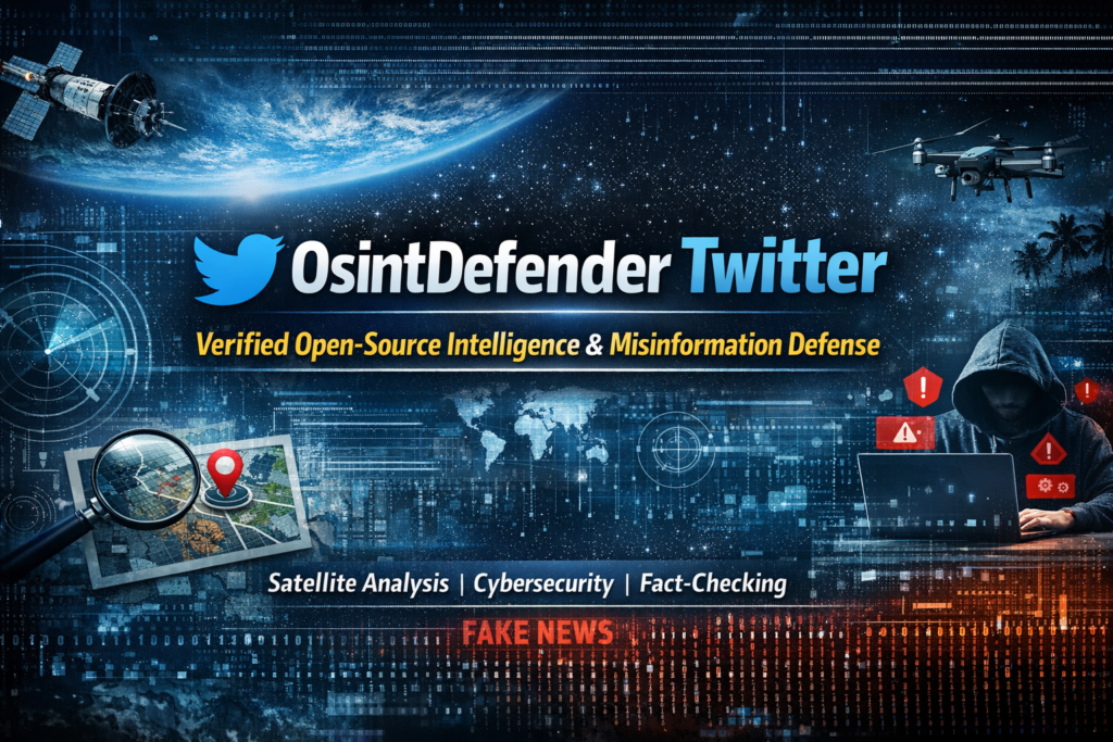 OsintDefender Twitter: The Trusted Source for Verified Open-Source Intelligence