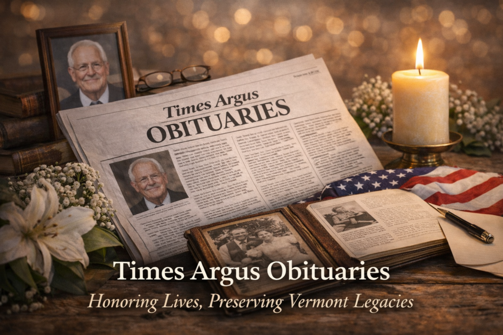 Times Argus Obituaries — Honoring Lives, Preserving Legacies, and Connecting Vermont Communities