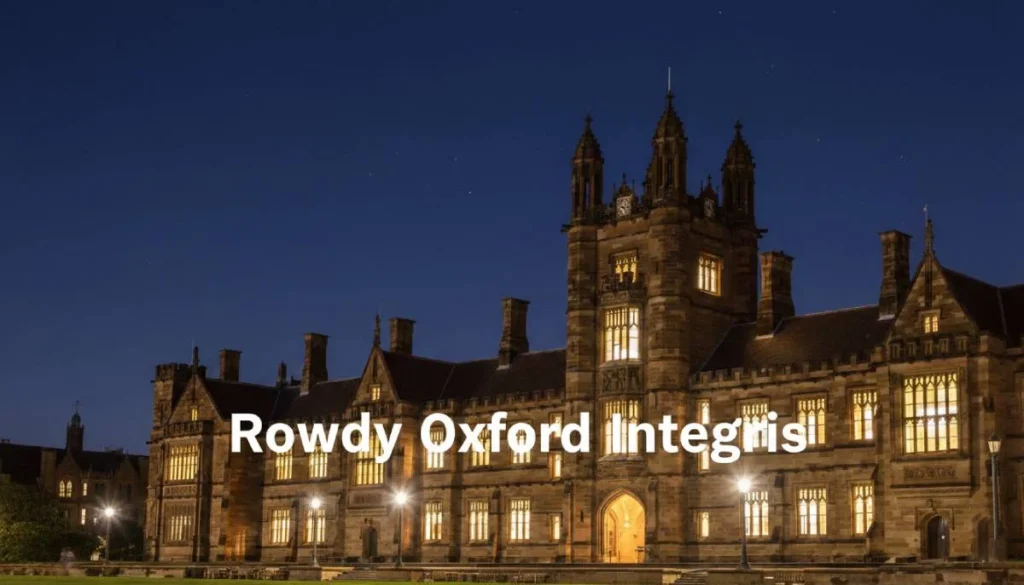Rowdy Oxford Integris: The Ultimate Revolution of Creative Innovation and Integrity