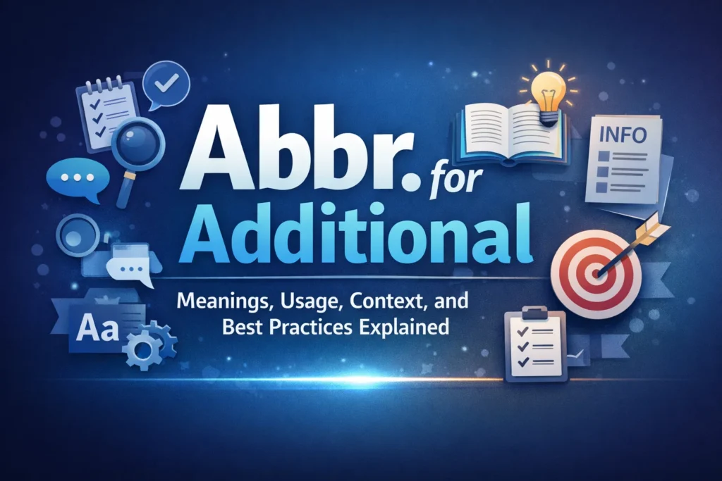What Is an Additional Abbreviation? Complete SEO Guide with Meaning, Examples & Uses