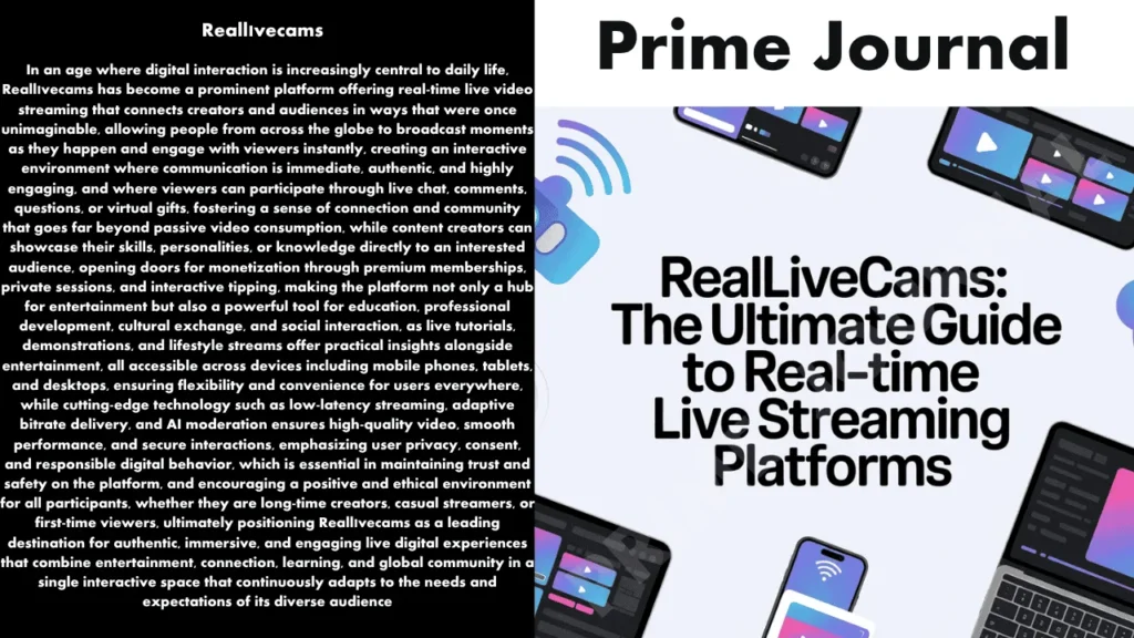 Reallıvecams: The Complete Guide to Live Streaming Platforms, Features, Benefits, and Safety