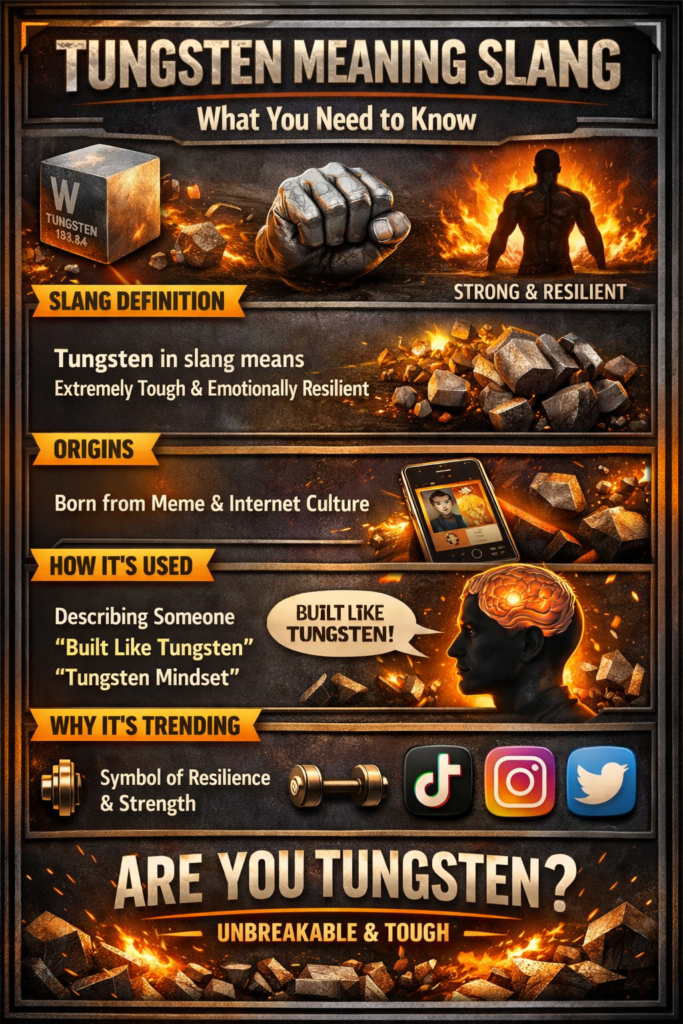 Tungsten Meaning Slang: The Complete Guide to Its Meaning, Origins, and Modern Usage